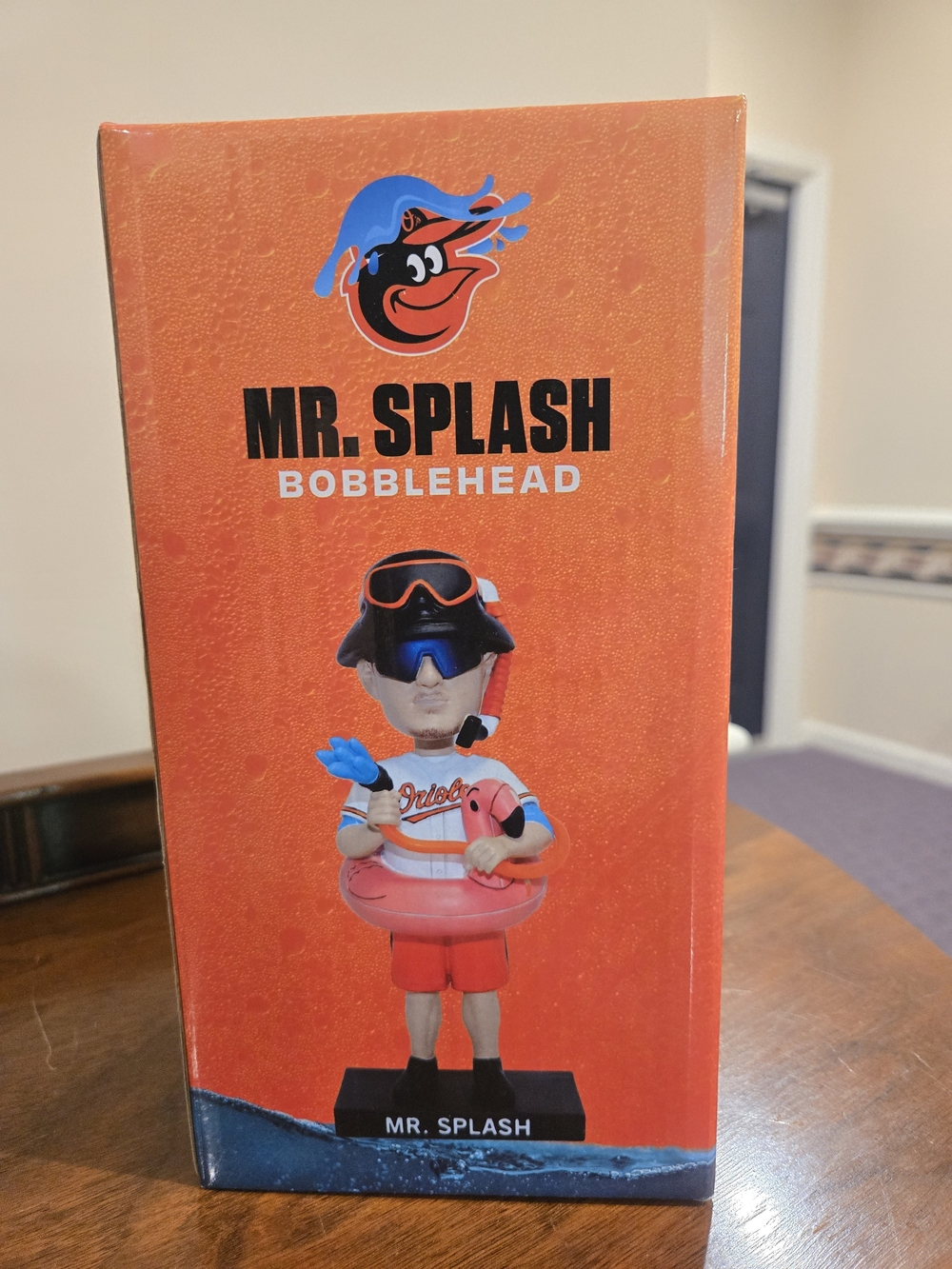 MLB Orioles Mr. Splash Bobblehead - Orange, Give Away